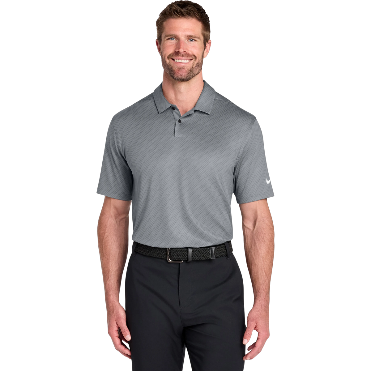 Nike Vapor Dash Polo in Cool Grey — custom branded by Motive