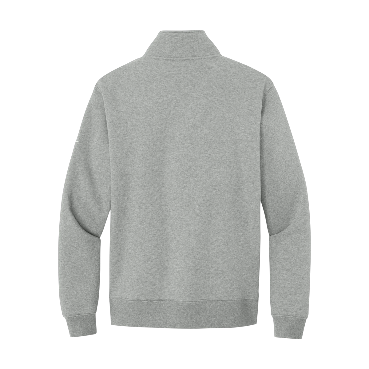 Nike Club Fleece Sleeve Swoosh 1/2-Zip in Dark Grey Heather — custom branded by Motive