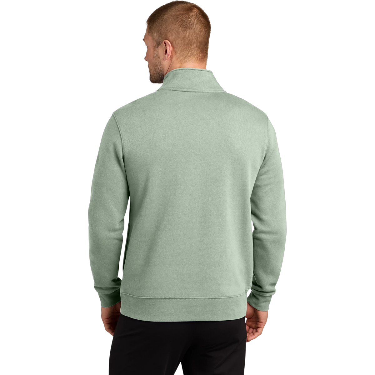 Nike Club Fleece Sleeve Swoosh 1/2-Zip in Jade Horizon — custom branded by Motive