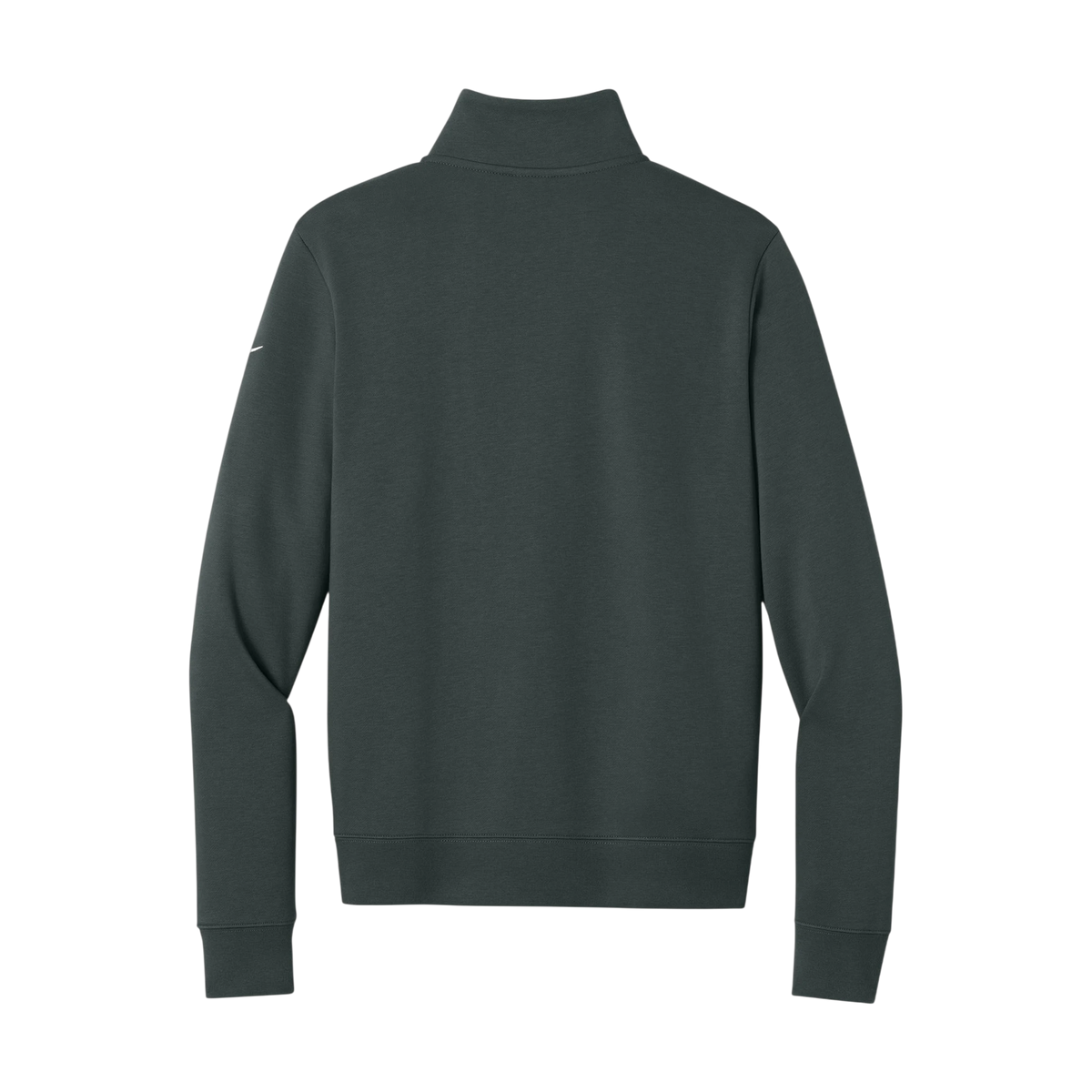 Nike Women's Club Fleece Sleeve Swoosh 1/2-Zip in Anthracite — custom branded by Motive