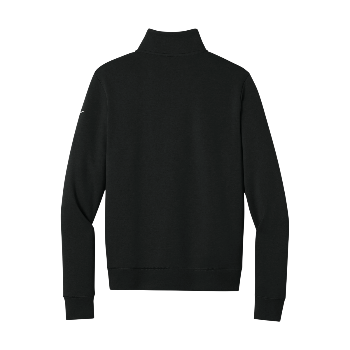Nike Women's Club Fleece Sleeve Swoosh 1/2-Zip in Black — custom branded by Motive