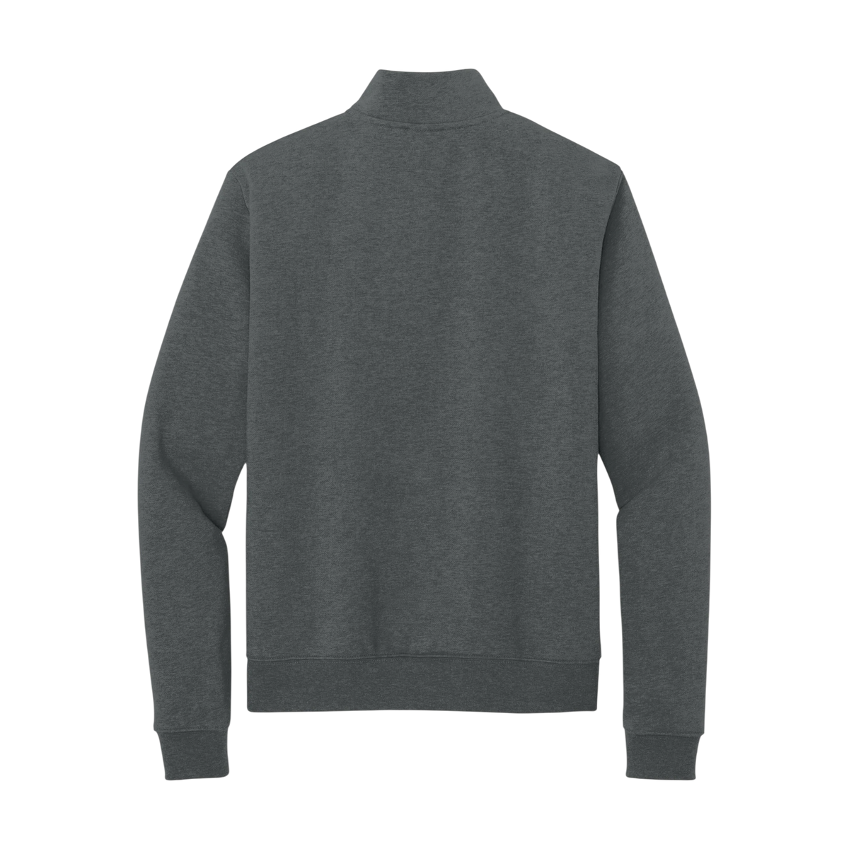 Nike Women's Club Fleece Sleeve Swoosh 1/2-Zip in Charcoal Heather — custom branded by Motive