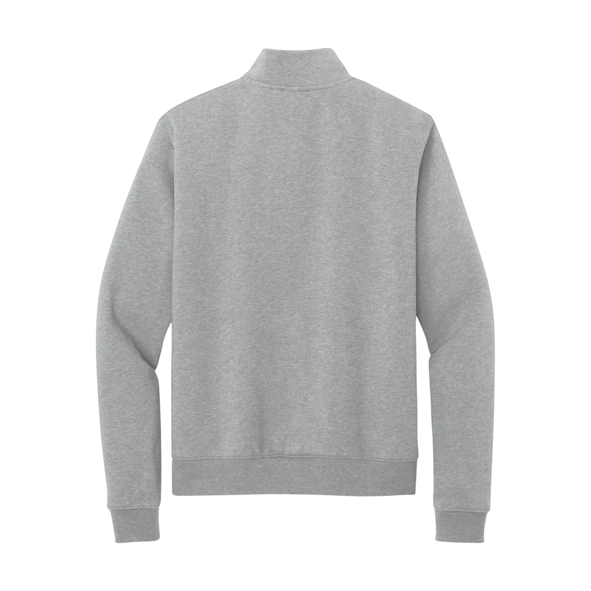Nike Women's Club Fleece Sleeve Swoosh 1/2-Zip in Dark Grey Heather — custom branded by Motive