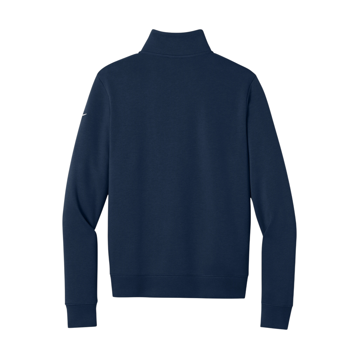 Nike Women's Club Fleece Sleeve Swoosh 1/2-Zip in Midnight Navy — custom branded by Motive