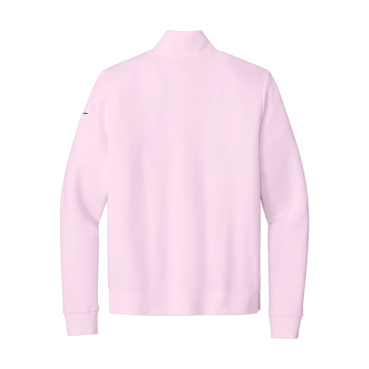 Nike Women's Club Fleece Sleeve Swoosh 1/2-Zip in Pink Foam — custom branded by Motive