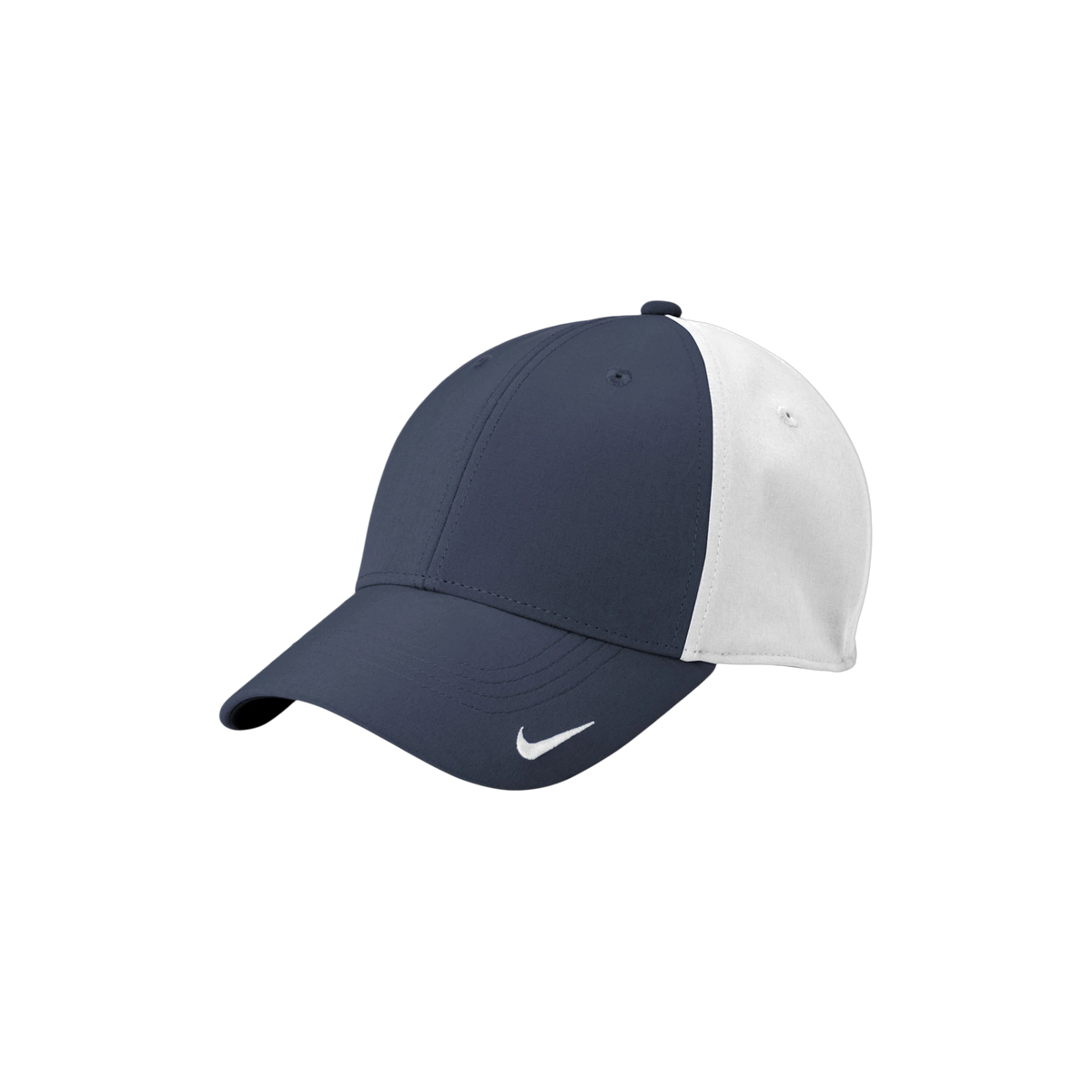 Nike Dri-FIT Legacy Cap in Navy/ White — custom branded by Motive