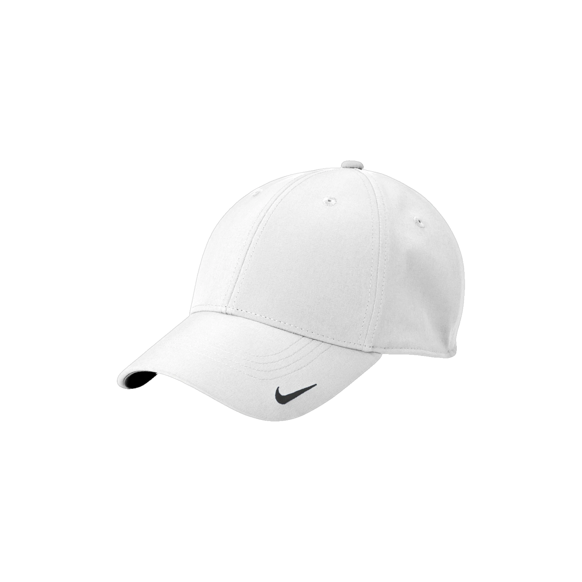 Nike Dri-FIT Legacy Cap in White — custom branded by Motive