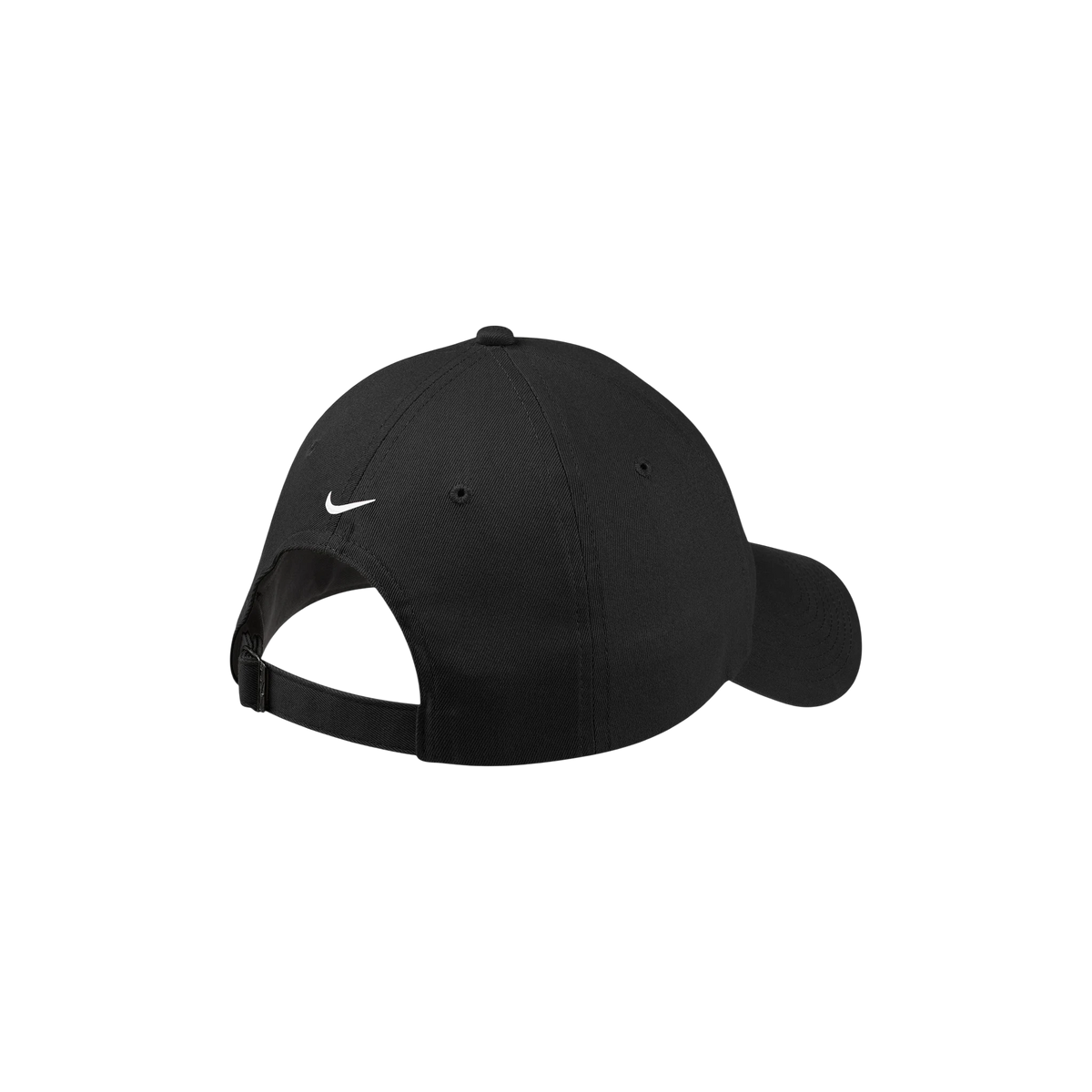 Nike Unstructured Cotton/Poly Twill Cap in Black — custom branded by Motive