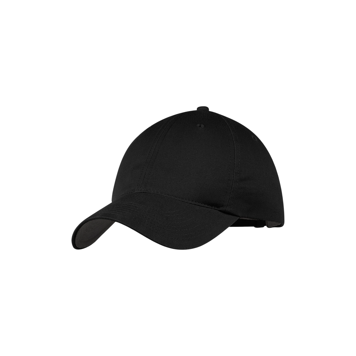 Nike Unstructured Cotton/Poly Twill Cap in Black — custom branded by Motive