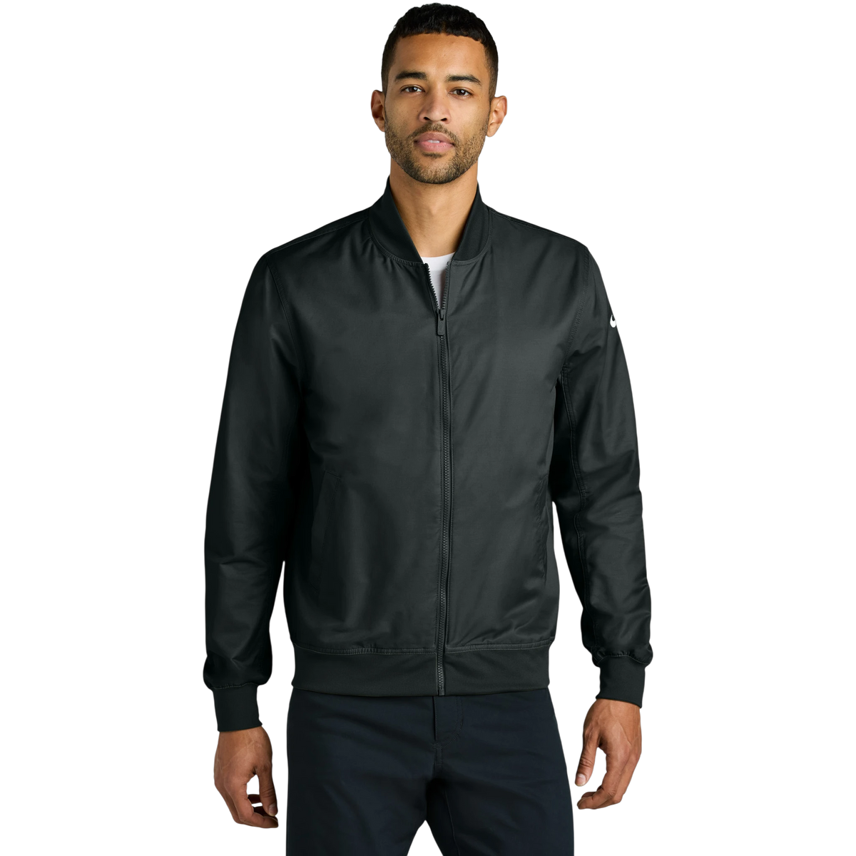 Nike Bomber Jacket in Black — custom branded by Motive