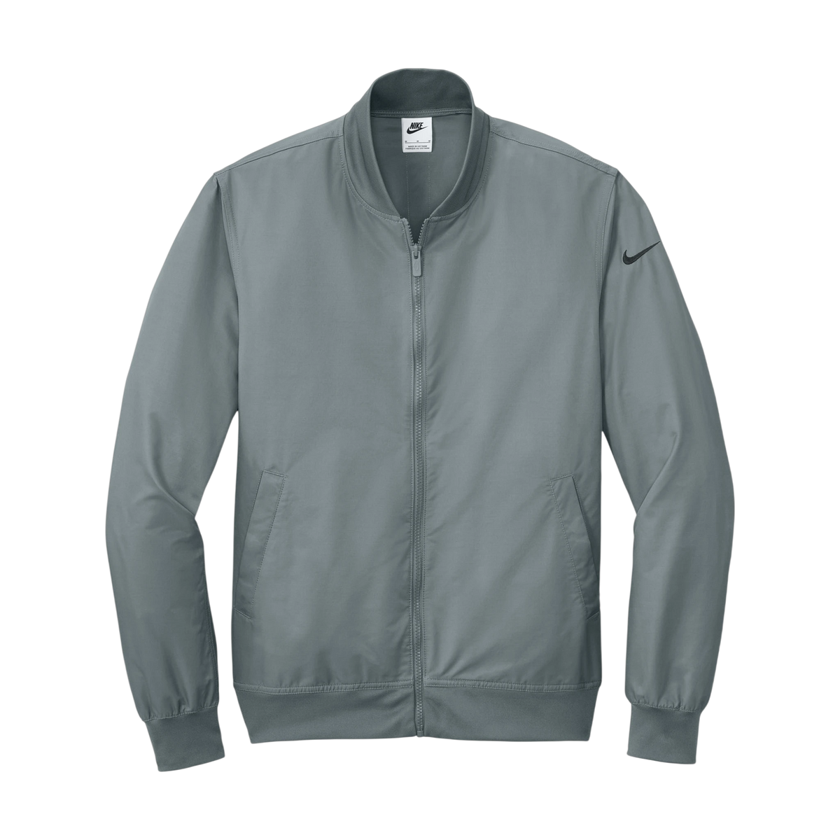 Nike Bomber Jacket in Cool Grey — custom branded by Motive