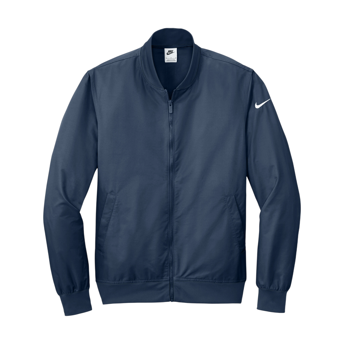 Nike Bomber Jacket in Midnight Navy — custom branded by Motive