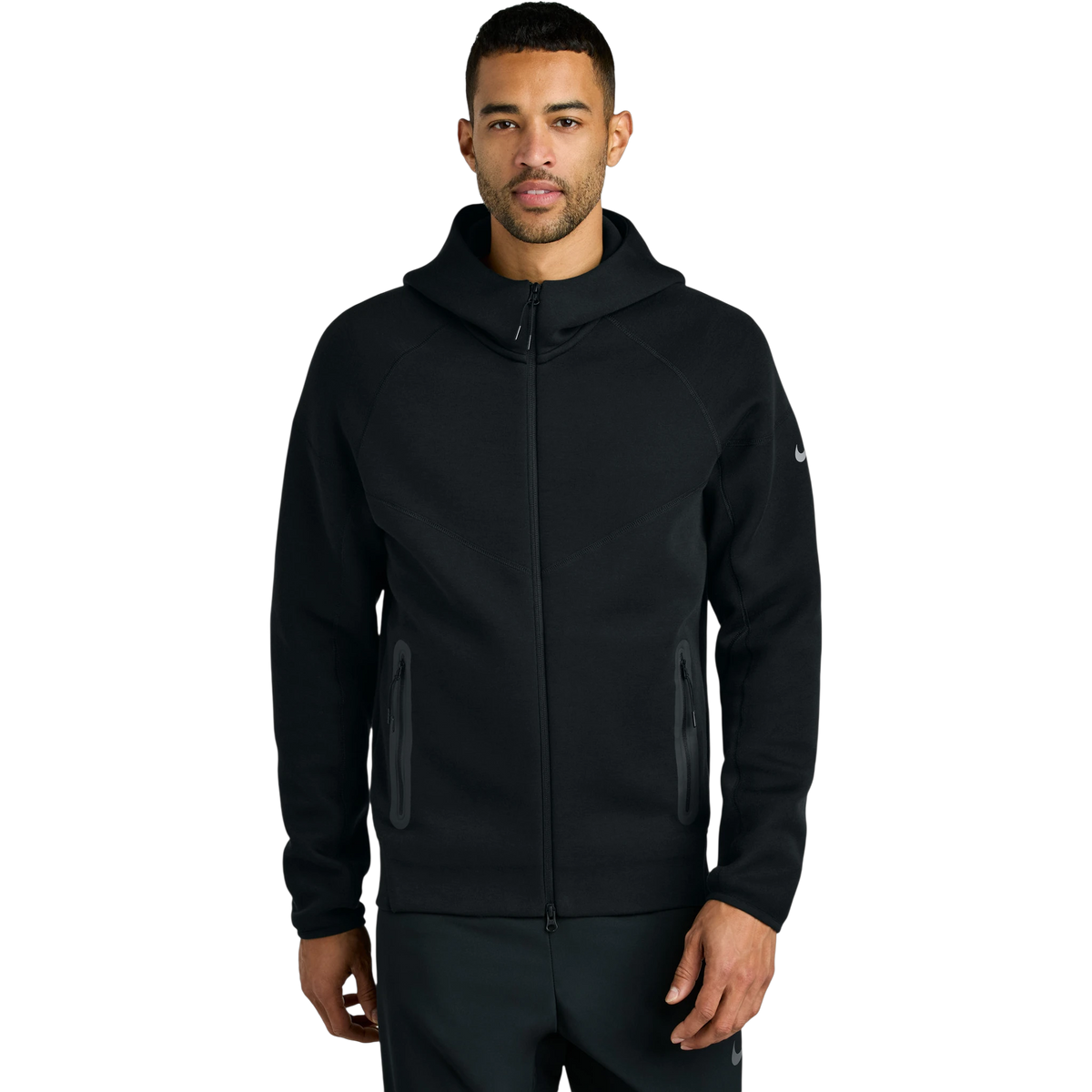 Nike Tech Fleece Full-Zip Hoodie in Black — custom branded by Motive