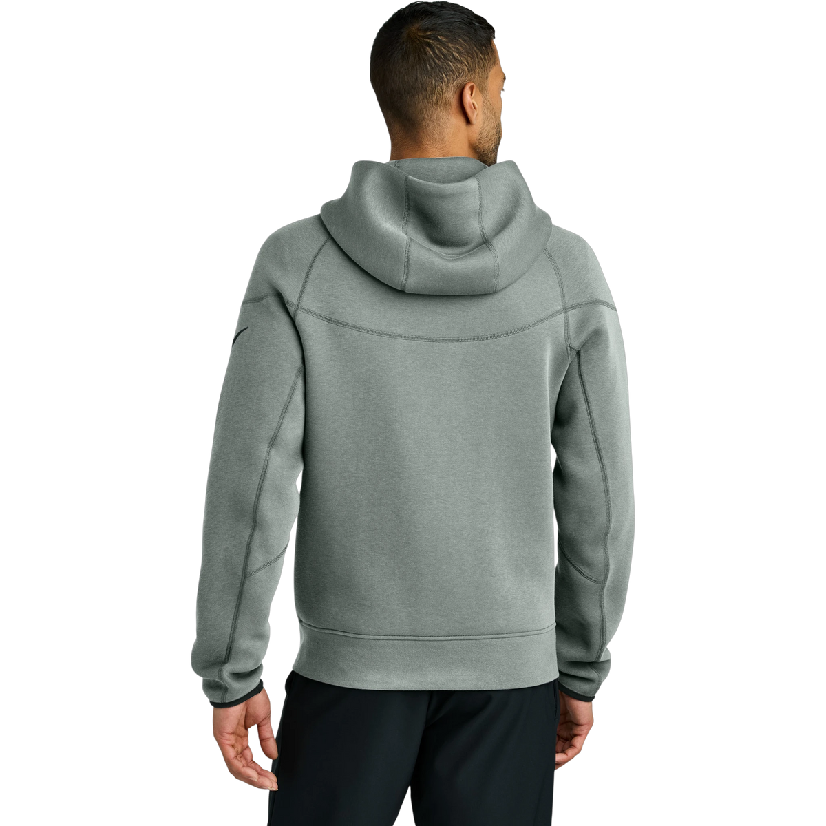 Nike Tech Fleece Full-Zip Hoodie in Dark Grey Heather — custom branded by Motive