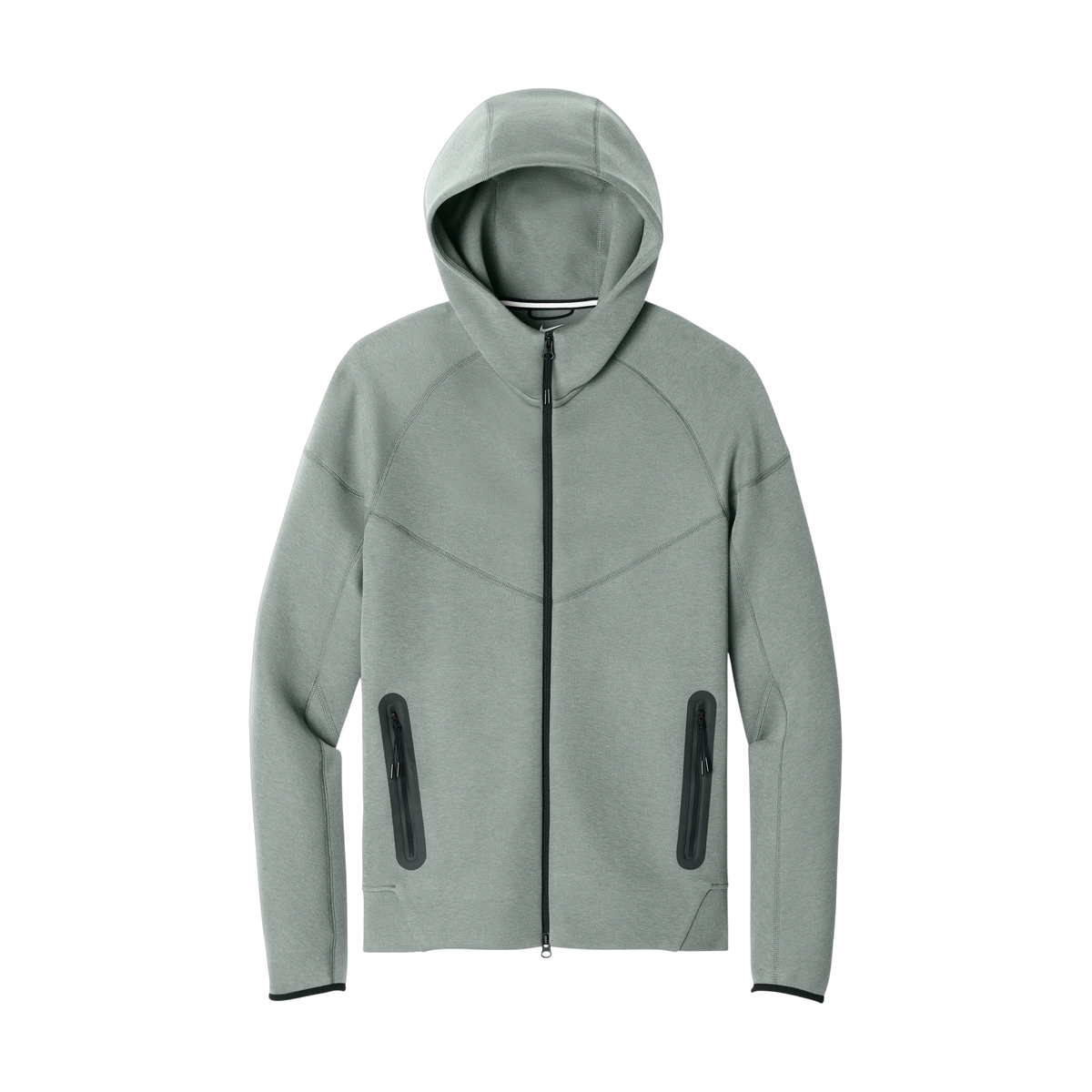 Nike Tech Fleece Full-Zip Hoodie in Dark Grey Heather — custom branded by Motive