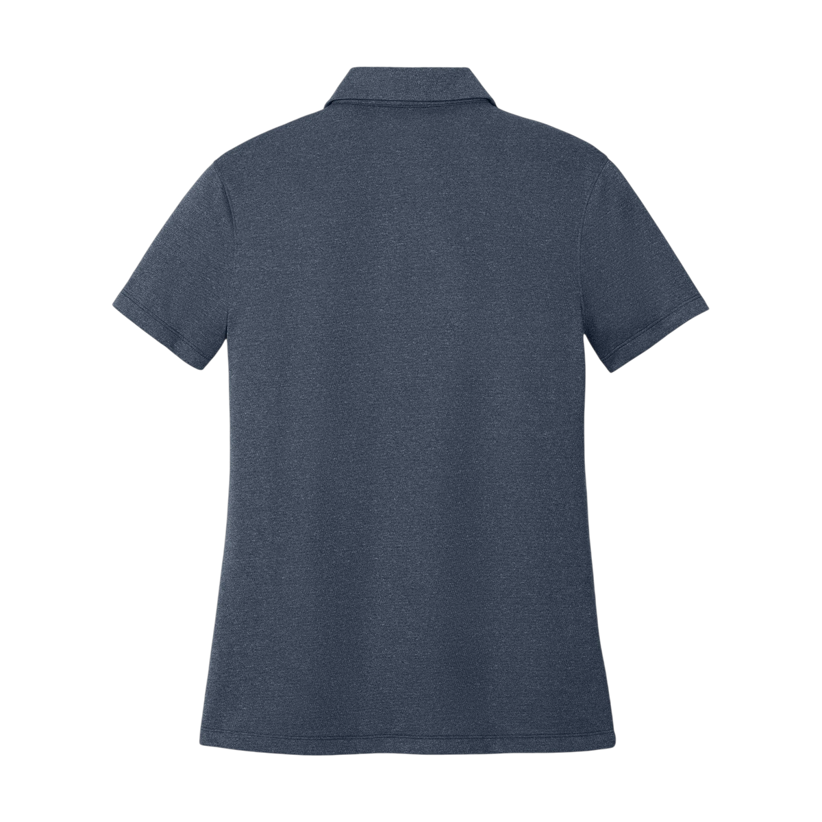 Nike Women's Dri-FIT Smooth Heather Polo in Navy Heather — custom branded by Motive