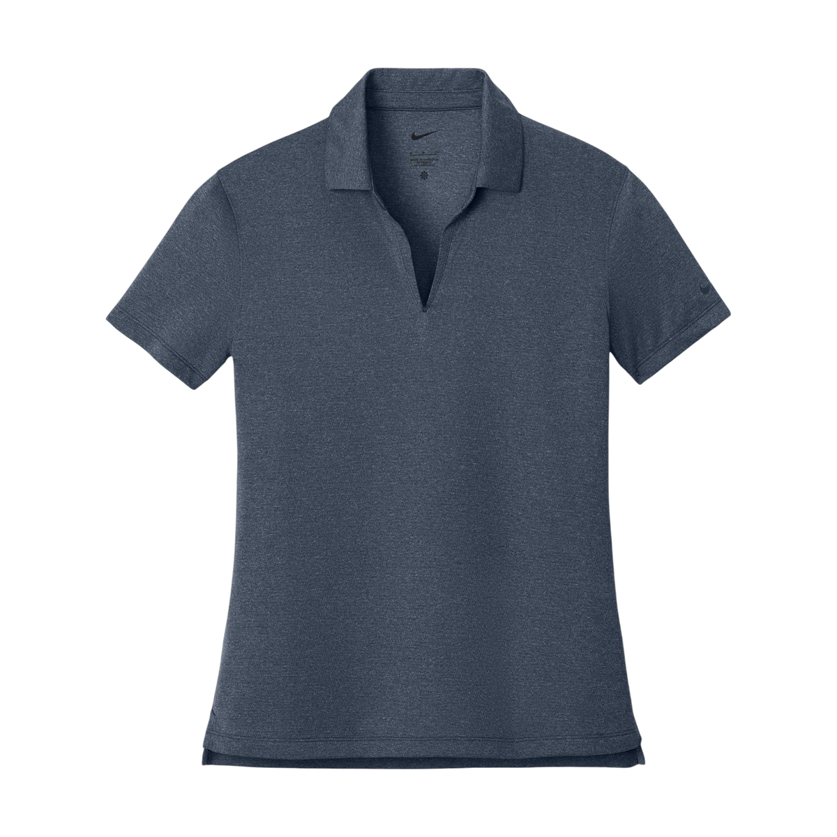 Nike Women's Dri-FIT Smooth Heather Polo in Navy Heather — custom branded by Motive
