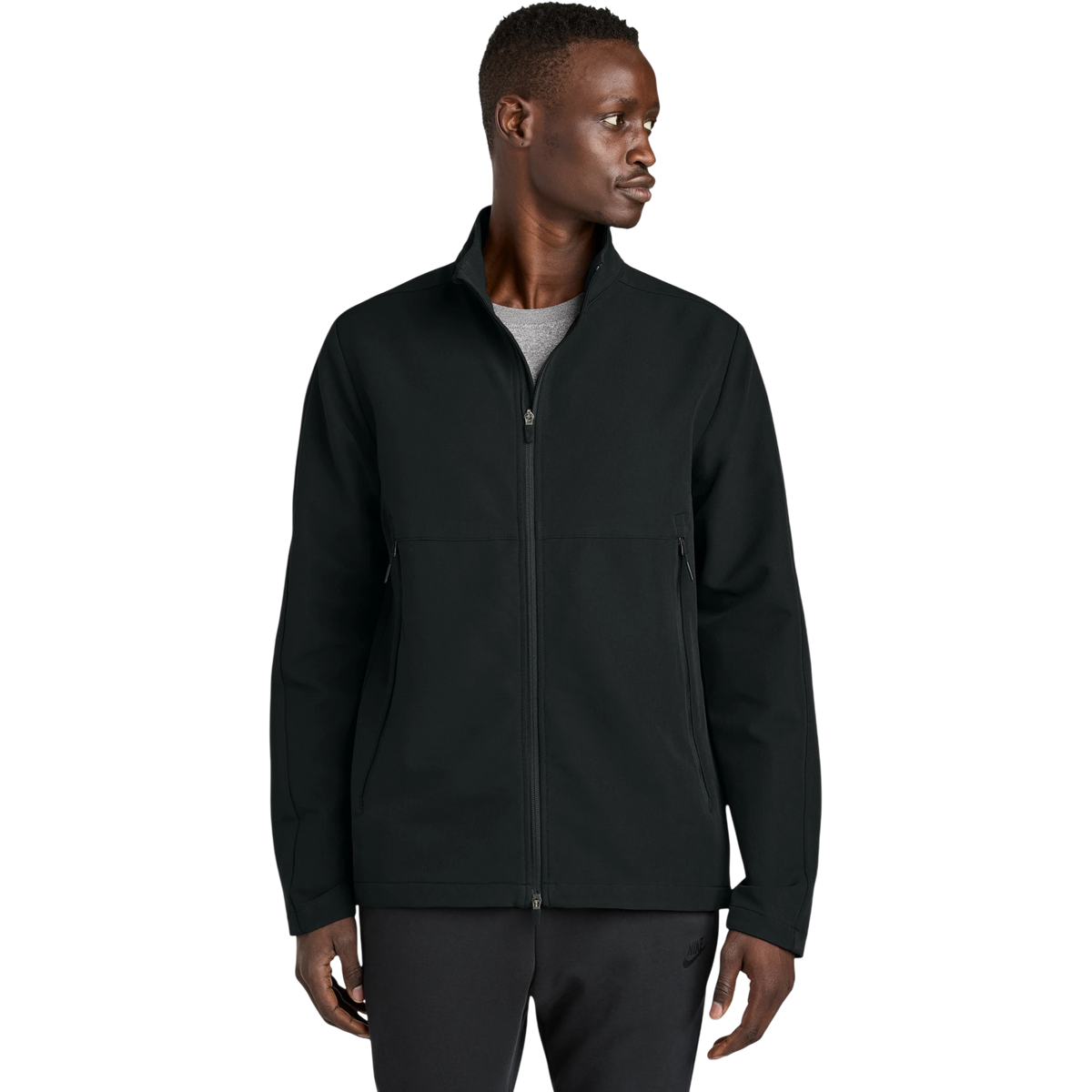 Nike Full-Zip Soft Shell Jacket in Black — custom branded by Motive