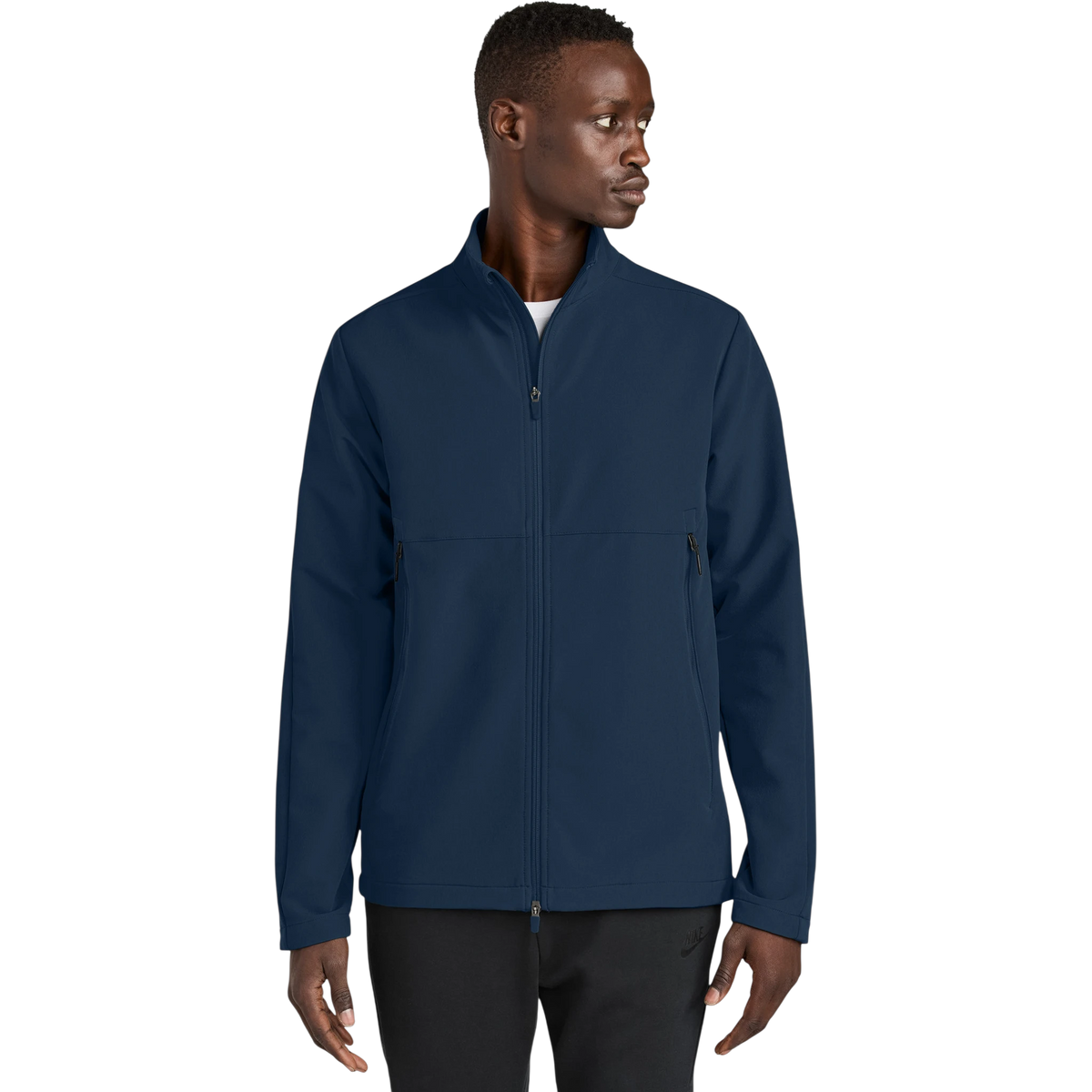 Nike Full-Zip Soft Shell Jacket in Navy — custom branded by Motive