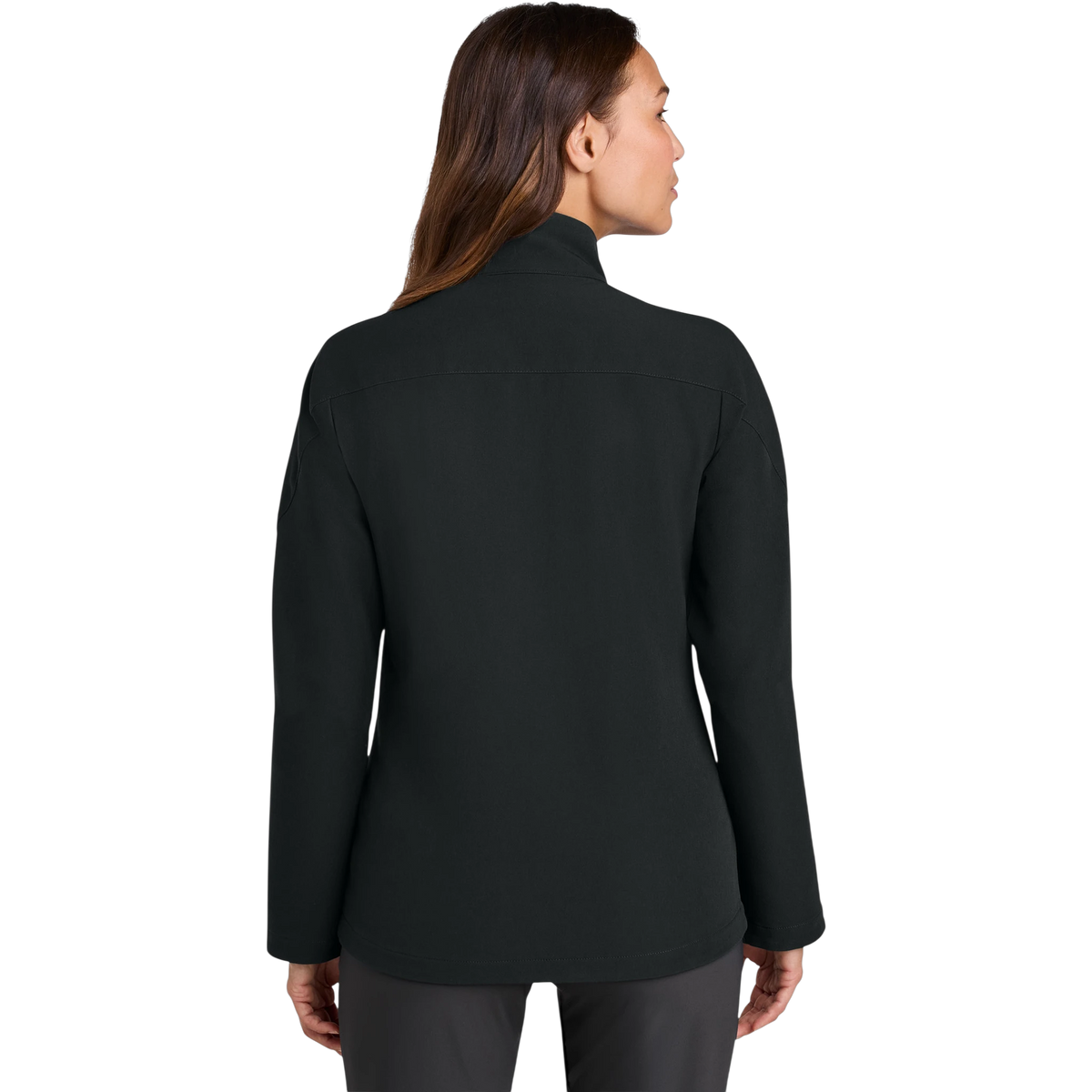 Nike Women's Full-Zip Soft Shell Jacket in Black — custom branded by Motive