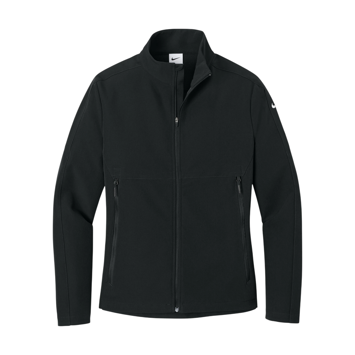 Nike Women's Full-Zip Soft Shell Jacket in Black — custom branded by Motive