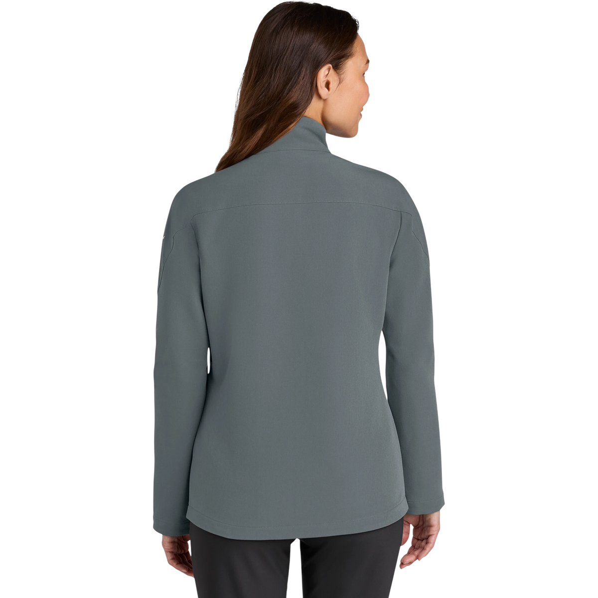 Nike Women's Full-Zip Soft Shell Jacket in Dark Grey — custom branded by Motive