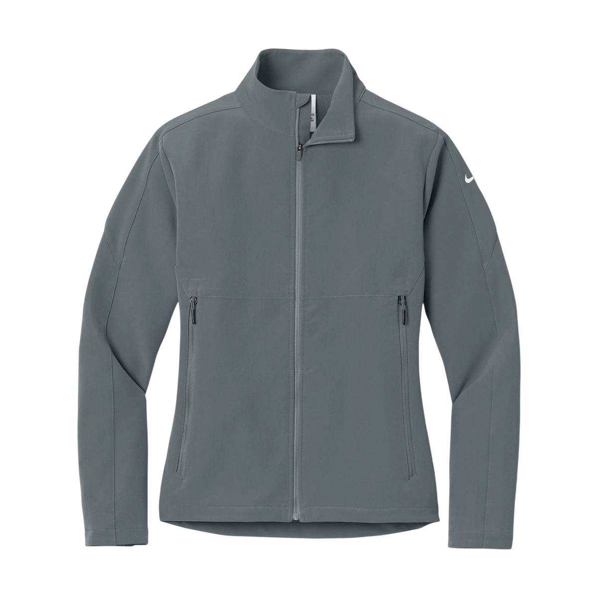 Nike Women's Full-Zip Soft Shell Jacket in Dark Grey — custom branded by Motive