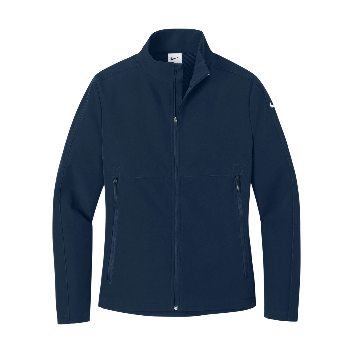 Nike Women's Full-Zip Soft Shell Jacket in Navy — custom branded by Motive