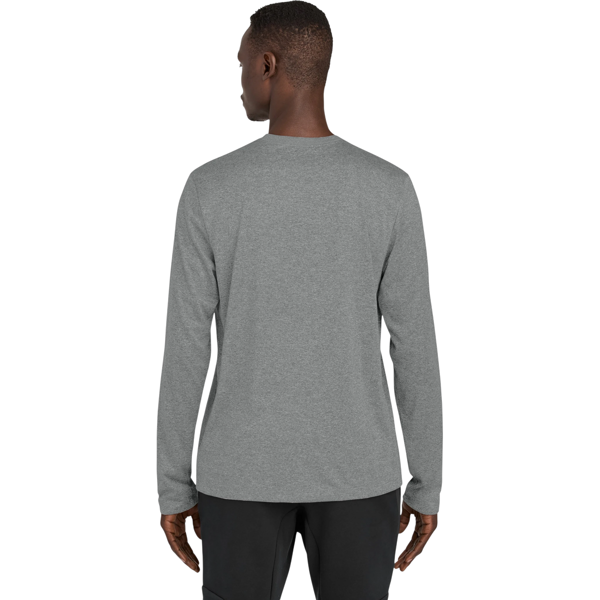 Nike Team rLegend Long Sleeve Tee in Carbon Heather — custom branded by Motive