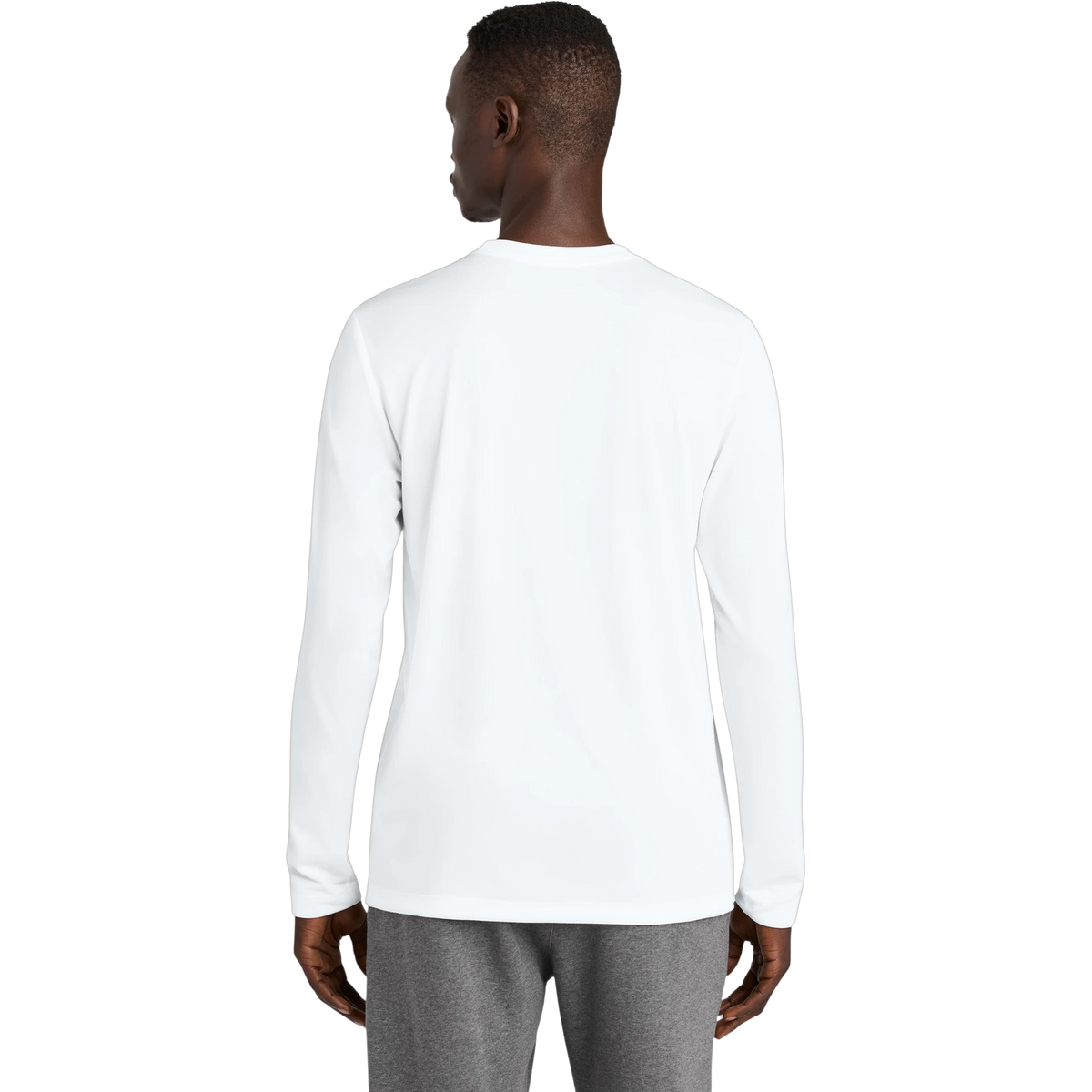 Nike Team rLegend Long Sleeve Tee in White — custom branded by Motive