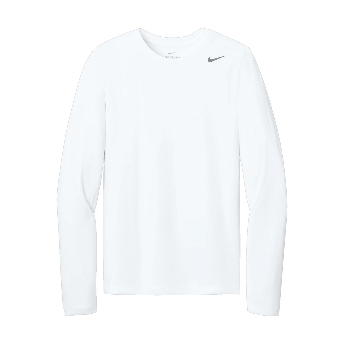 Nike Team rLegend Long Sleeve Tee in White — custom branded by Motive