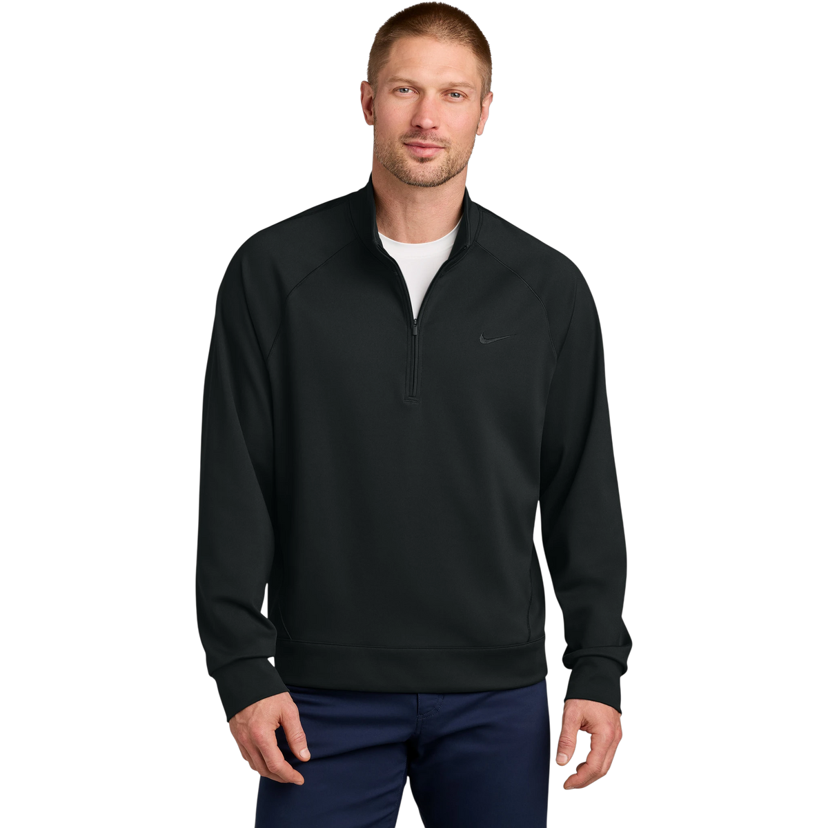 Nike Dri-FIT Primary 1/4-Zip in Black — custom branded by Motive