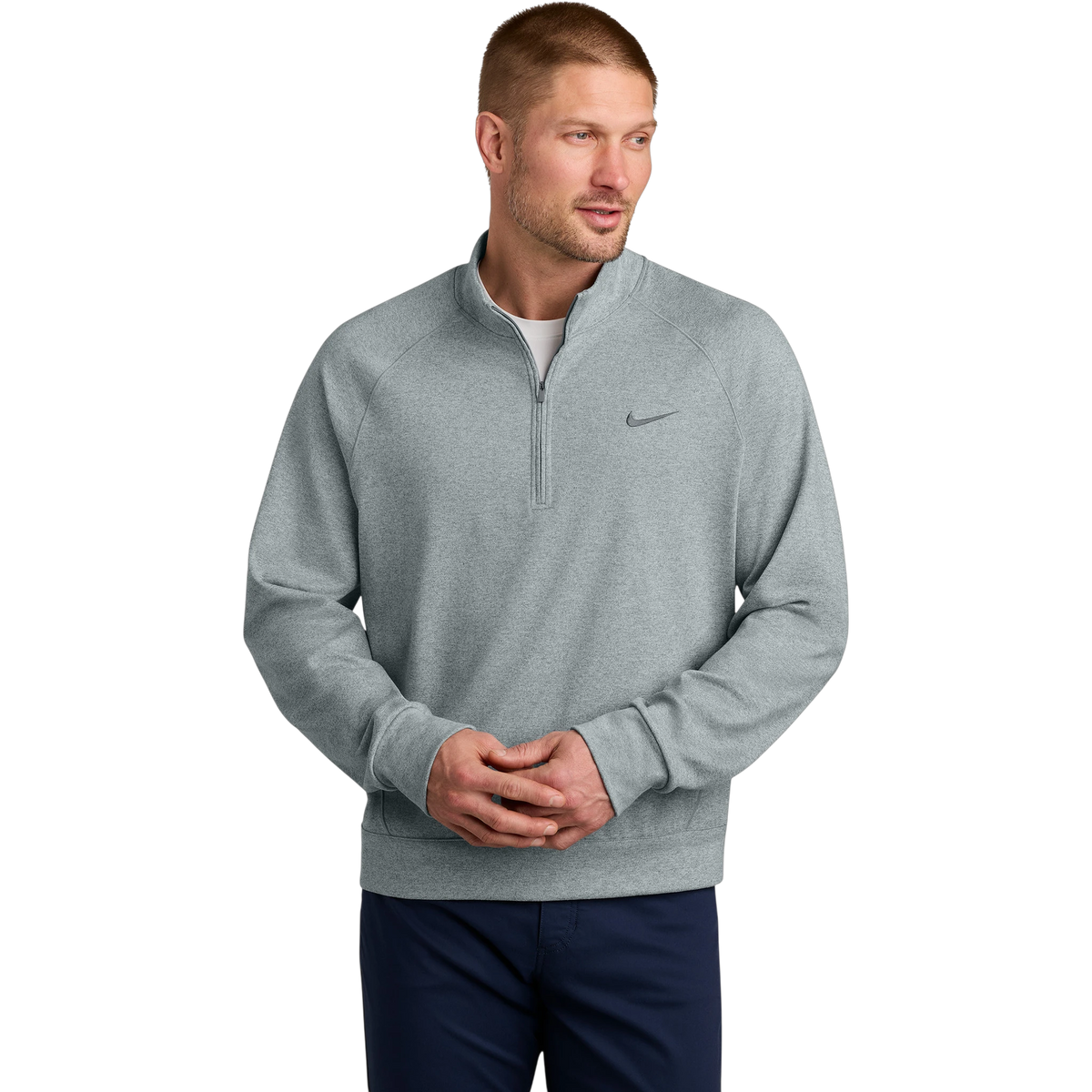 Nike Dri-FIT Primary 1/4-Zip in Cool Grey Heather