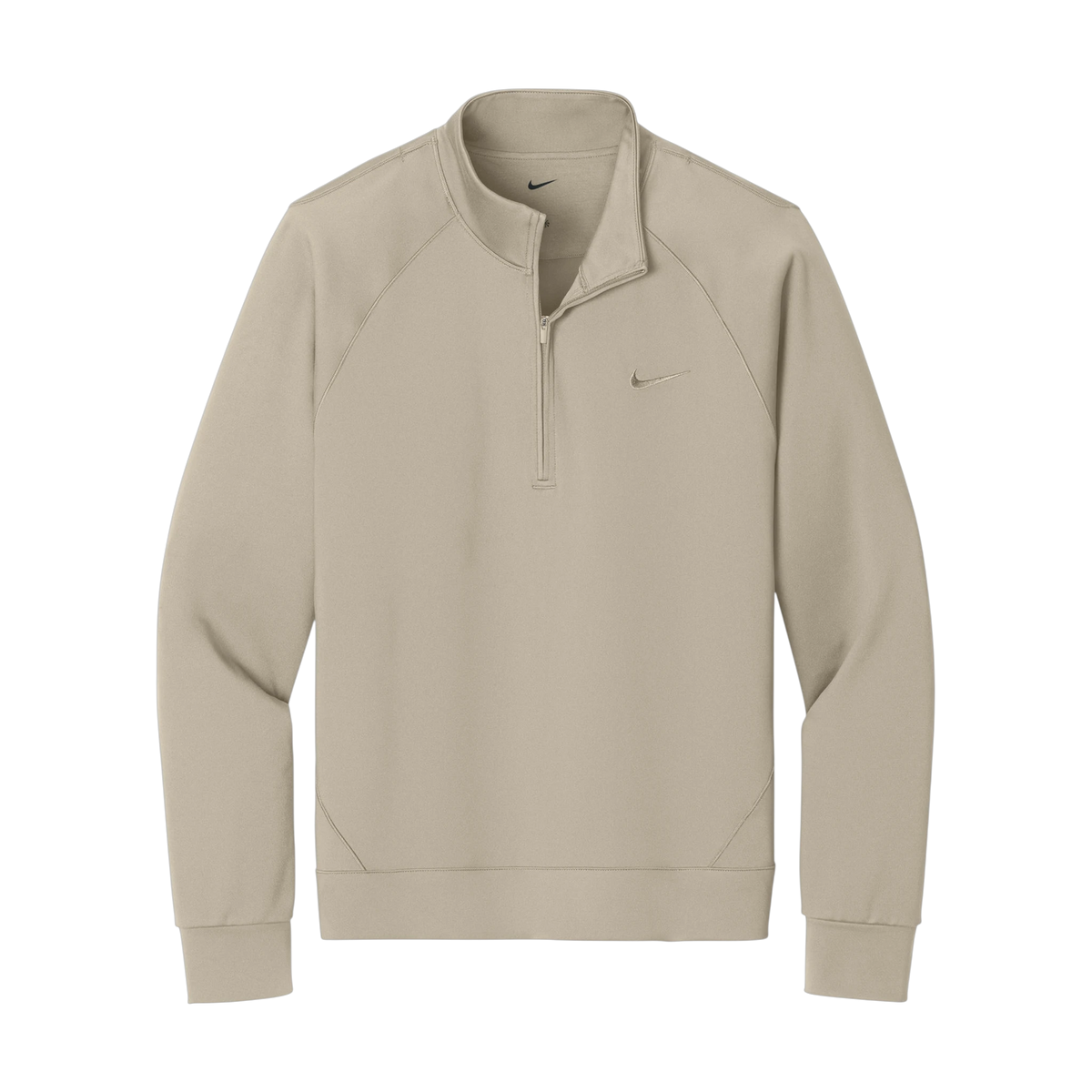Nike Dri-FIT Primary 1/4-Zip in Desert Khaki — custom branded by Motive