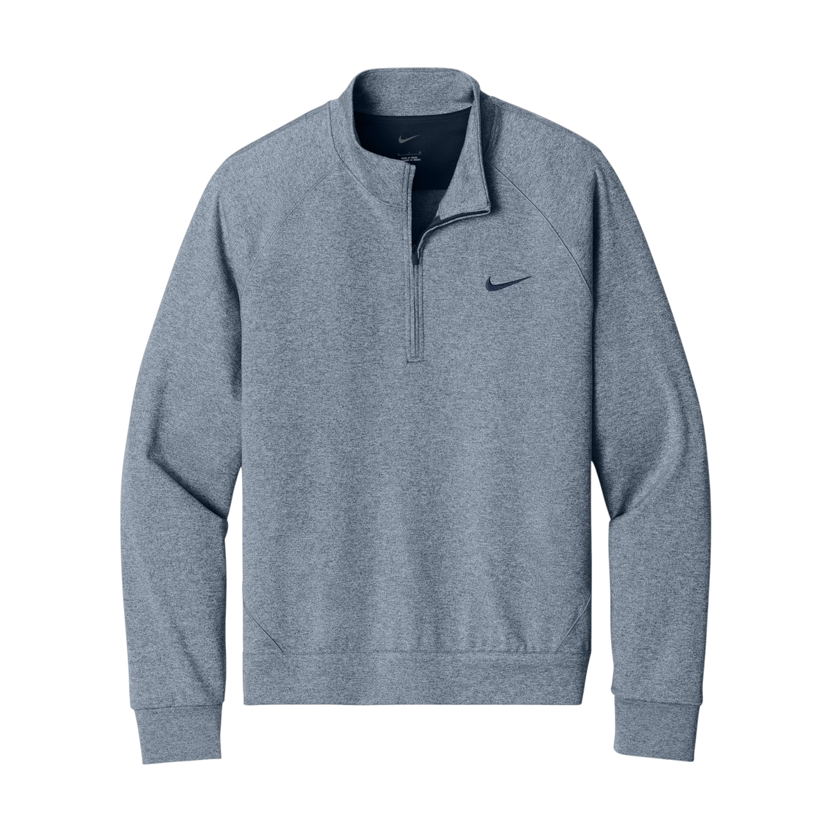 Nike Dri-FIT Primary 1/4-Zip in Navy Heather — custom branded by Motive