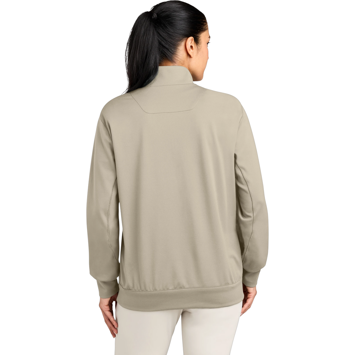 Nike Women's Dri-FIT Primary 1/4-Zip in Desert Khaki — custom branded by Motive