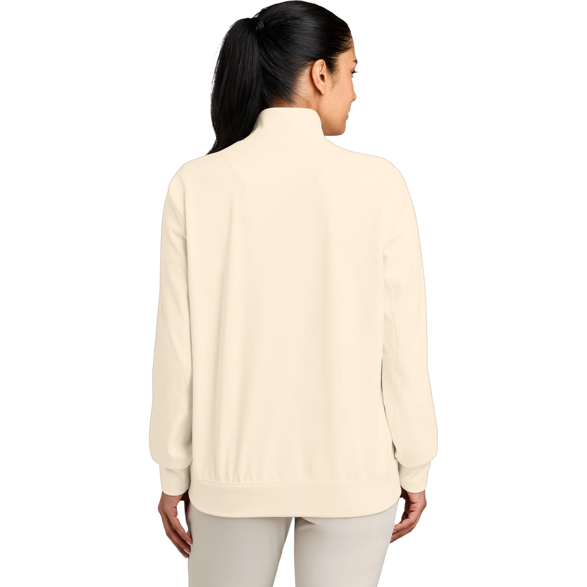 Nike Women's Dri-FIT Primary 1/4-Zip in Pale Ivory — custom branded by Motive