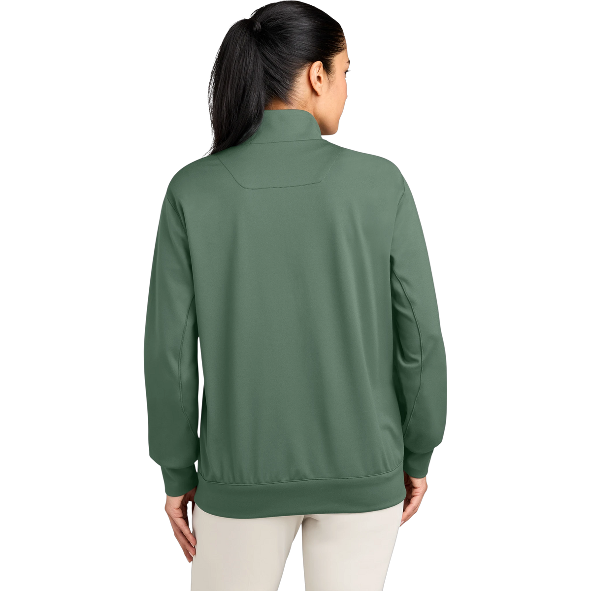 Nike Women's Dri-FIT Primary 1/4-Zip in Vintage Green — custom branded by Motive