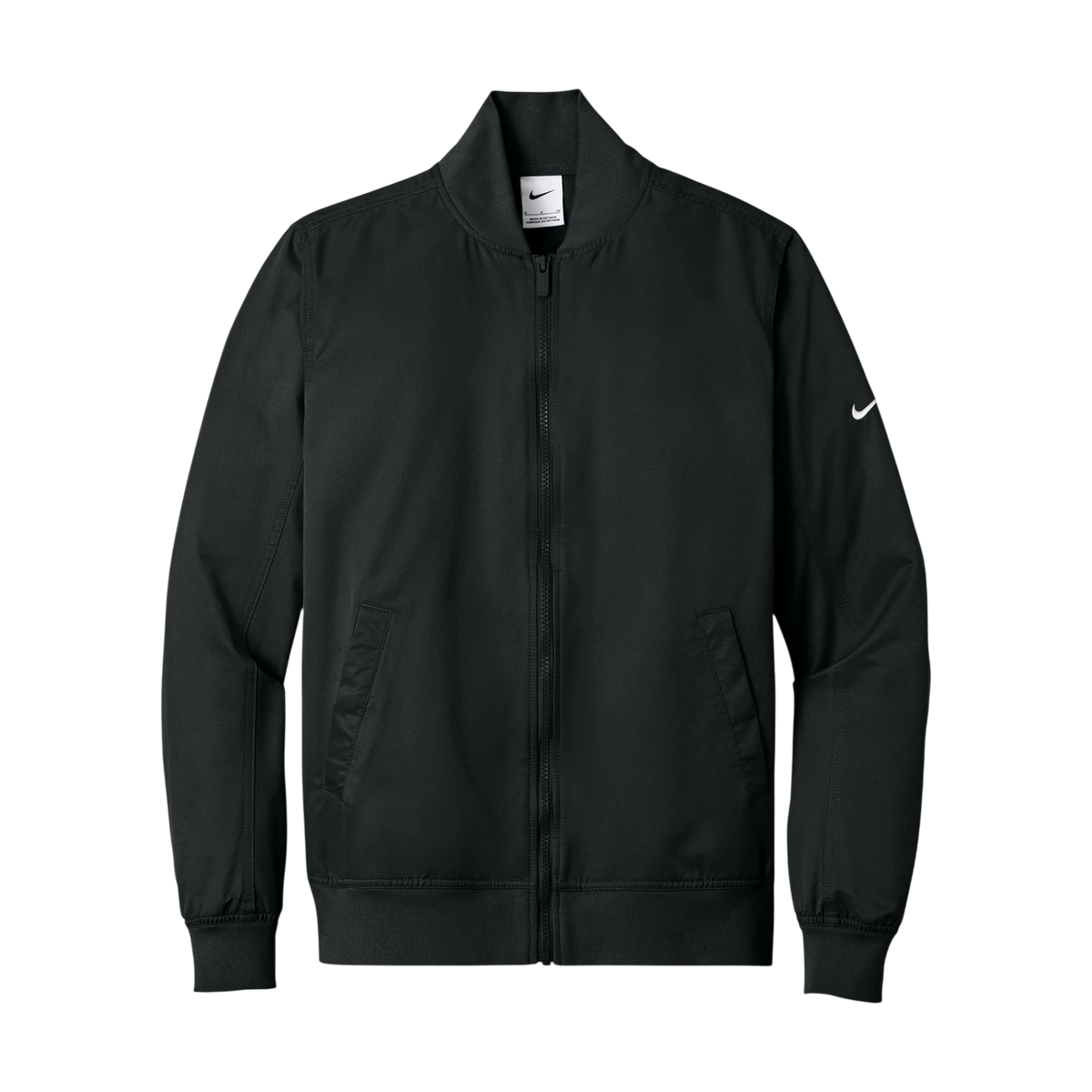 Nike Women's Bomber Jacket in Black — custom branded by Motive