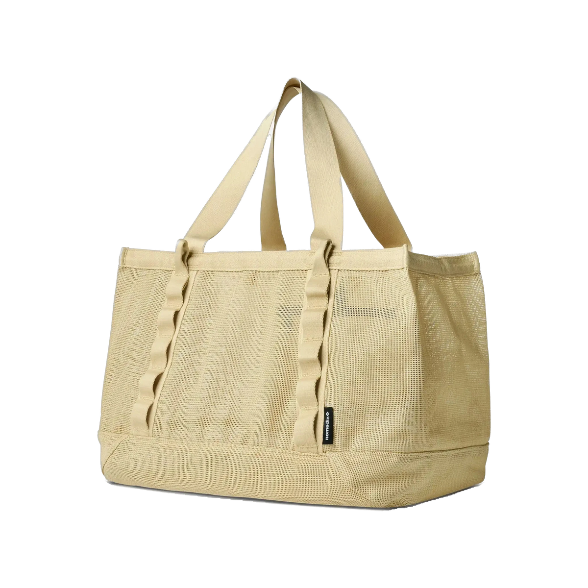 Nomadix AirMesh Tote in Oat — custom branded by Motive