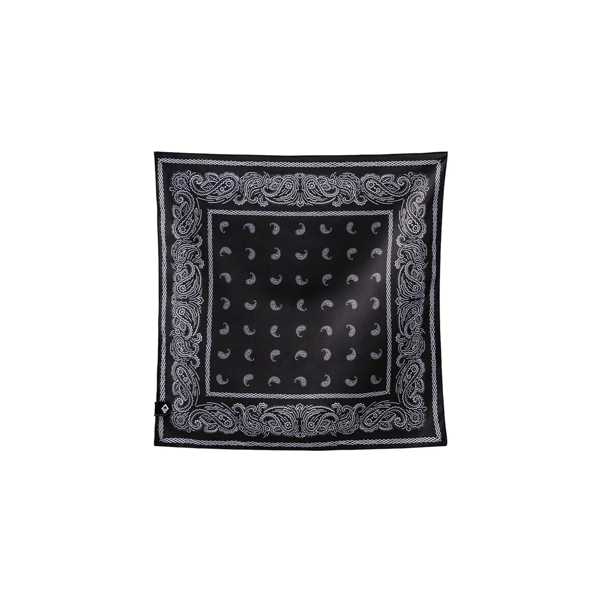 Nomadix Bandana Towel in Paisley Black — custom branded by Motive