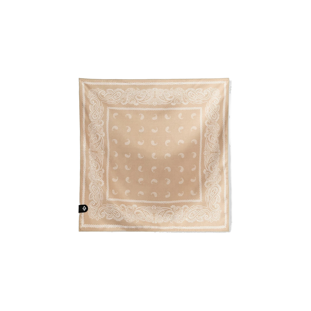 Nomadix Bandana Towel in Paisley Tan — custom branded by Motive