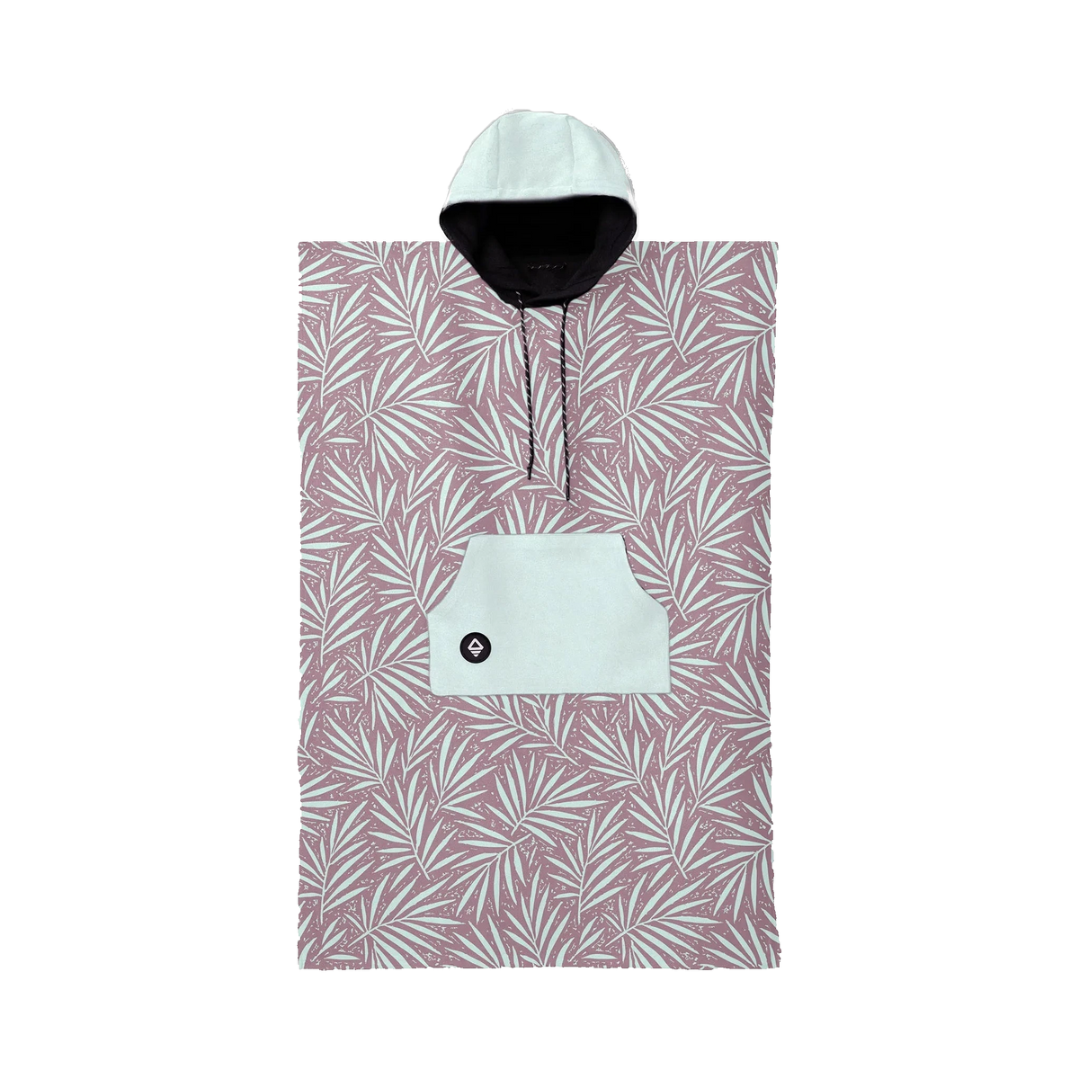 Nomadix Changing Poncho in Heritage Palm Warm Blue Earth — custom branded by Motive