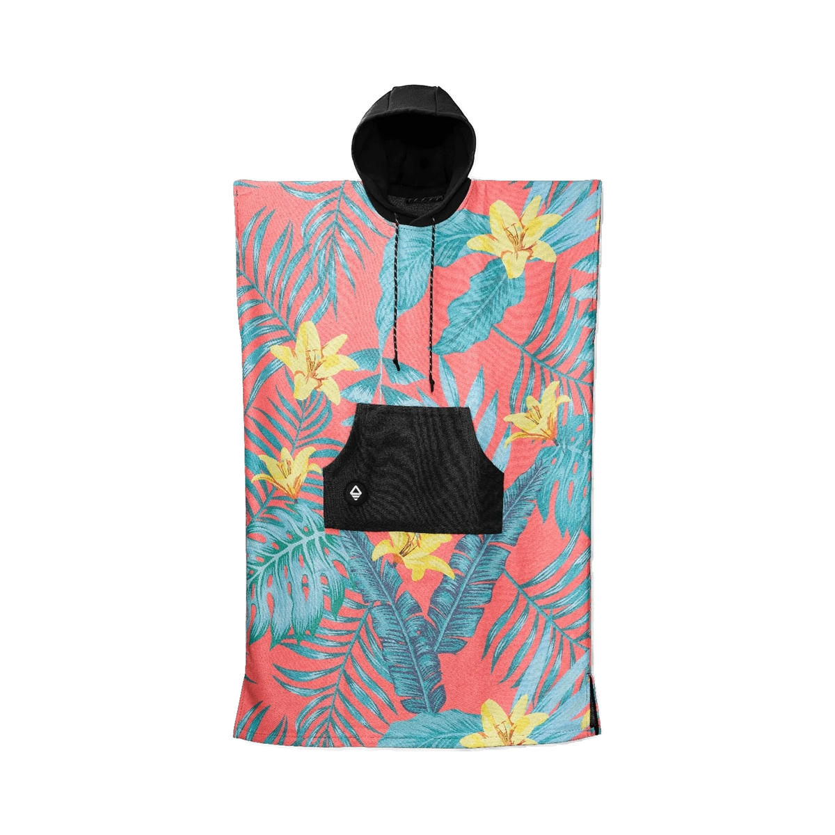 Nomadix Changing Poncho in Palms Coral — custom branded by Motive
