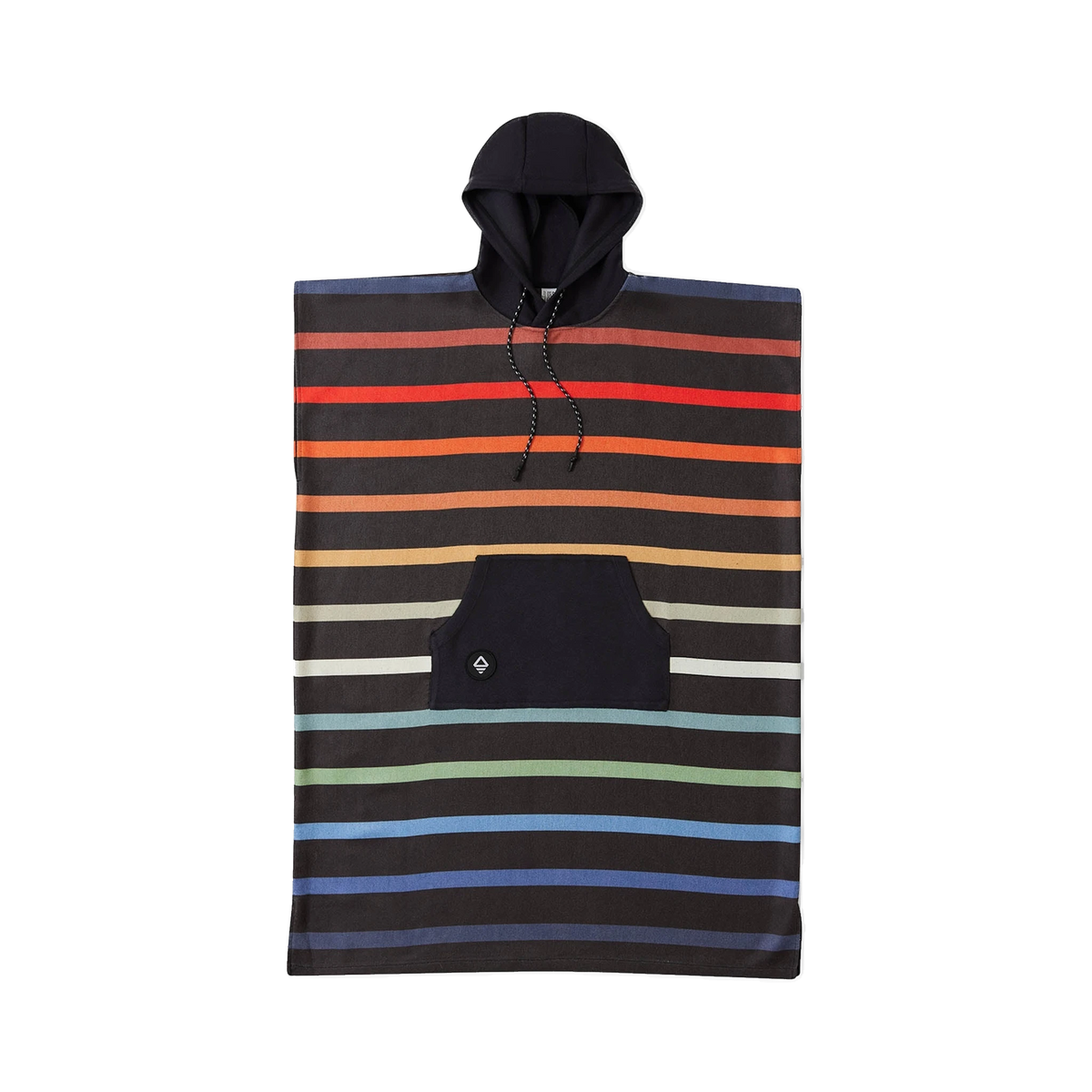 Nomadix Changing Poncho in Pinstripes Multi — custom branded by Motive