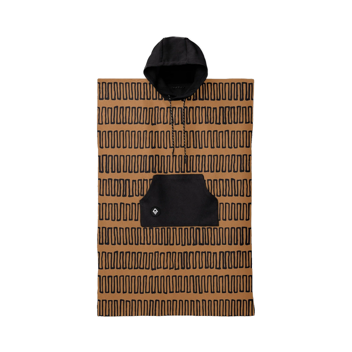 Nomadix Changing Poncho in Switchback Coyote — custom branded by Motive