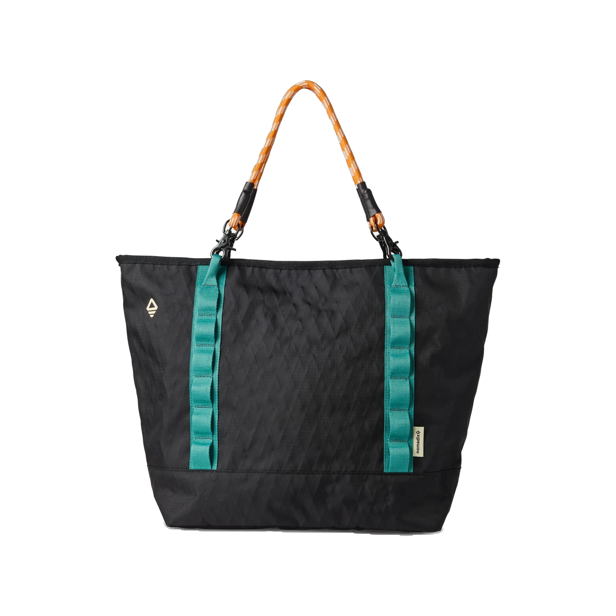 Nomadix DayTripper Tote in Raven Black — custom branded by Motive