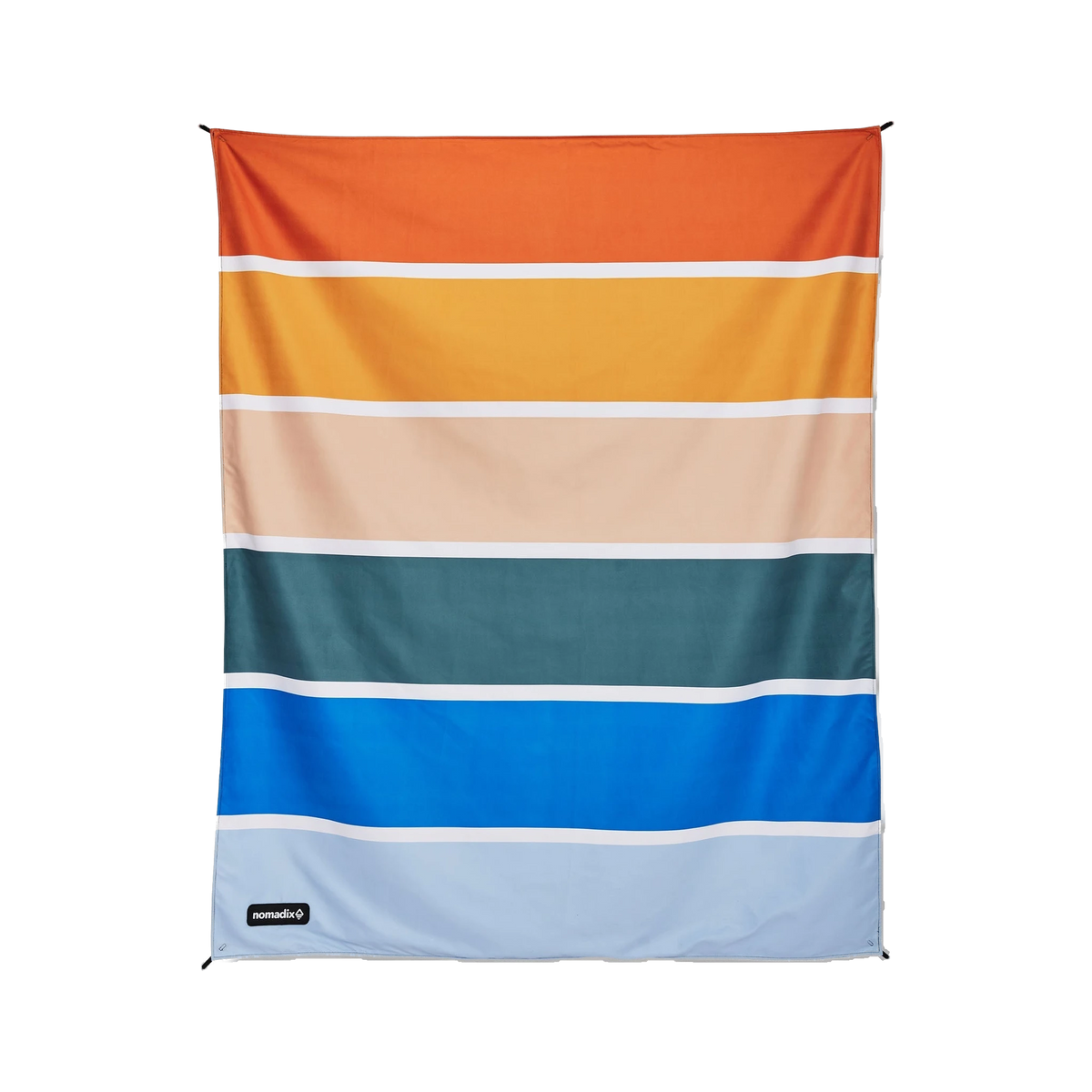 Nomadix Festival Blanket in Stripes Retro — custom branded by Motive