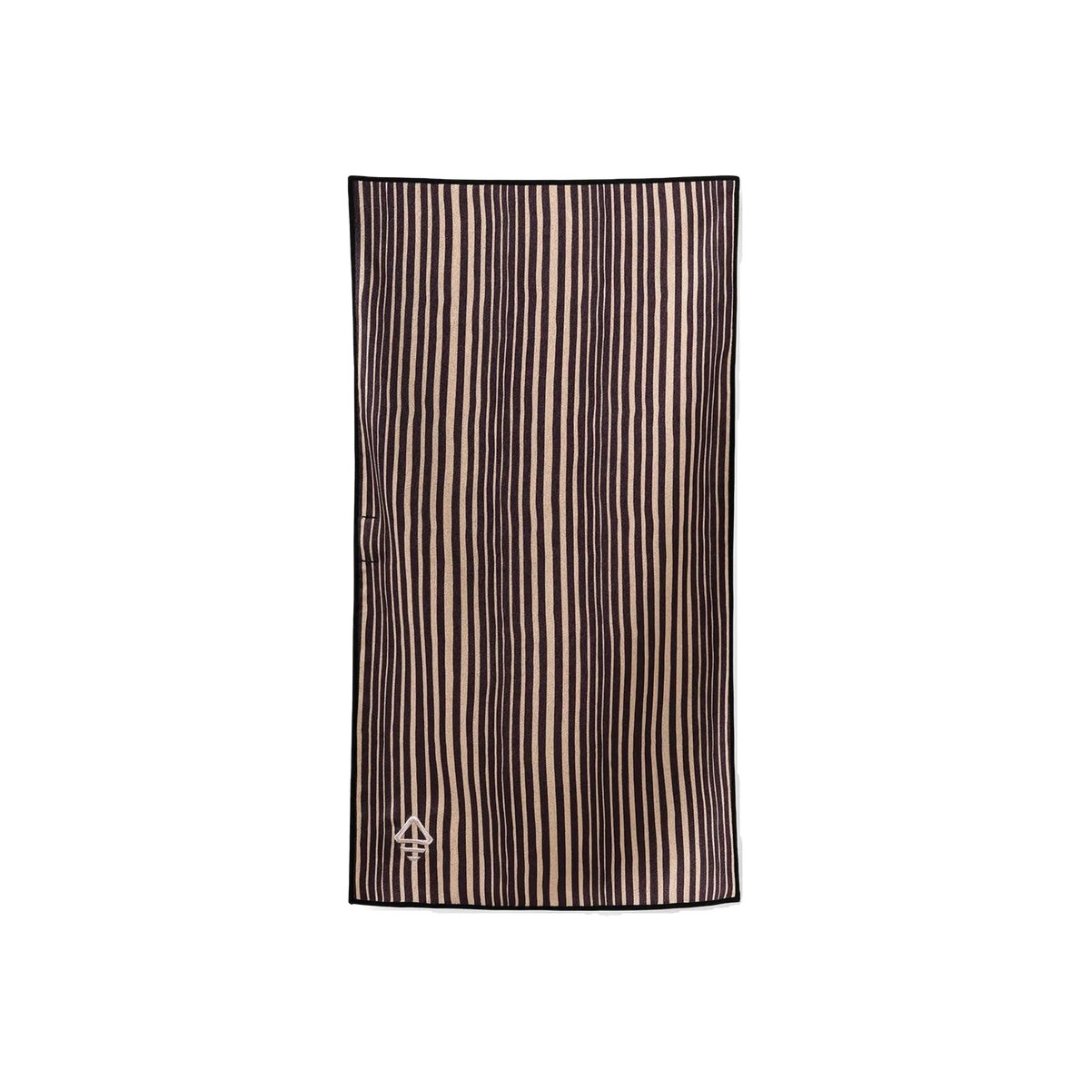 Nomadix Fitness Towel in Heritage Stripe Black and Tan — custom branded by Motive