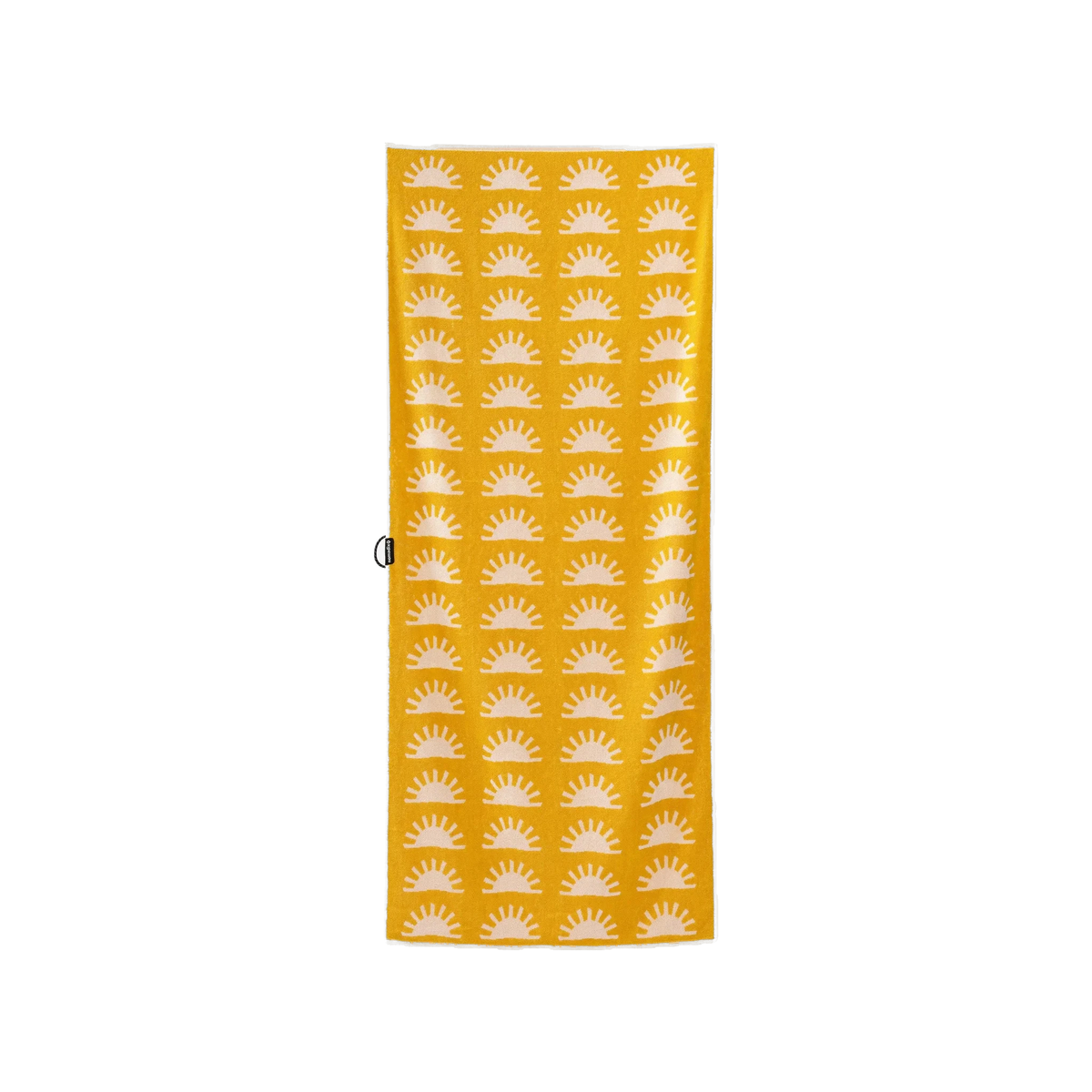 Nomadix Organic Cotton Beach Towel in Sunshine Amber Sun — custom branded by Motive